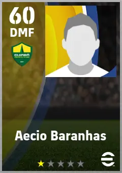 Aecio Baranhas eFootball 2026 player card — 60 OVR DMF