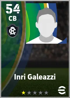 Inri Galeazzi eFootball 2026 player card — 54 OVR CB