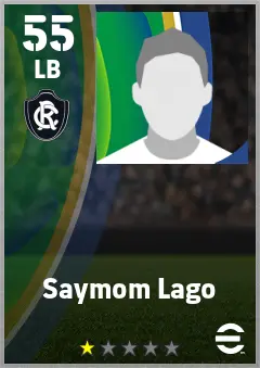 Saymom Lago eFootball 2026 player card — 55 OVR LB