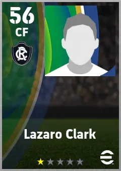 Lazaro Clark eFootball 2026 player card — 56 OVR CF