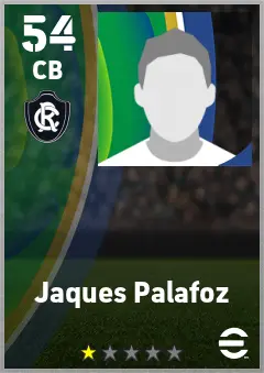 Jaques Palafoz eFootball 2026 player card — 54 OVR CB