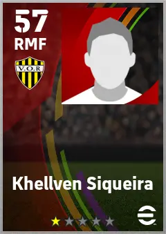 Khellven Siqueira eFootball 2026 player card — 57 OVR RMF