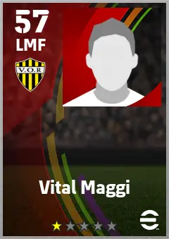 Vital Maggi eFootball 2026 player card — 57 OVR LMF
