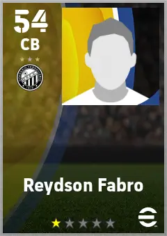 Reydson Fabro eFootball 2026 player card — 54 OVR CB