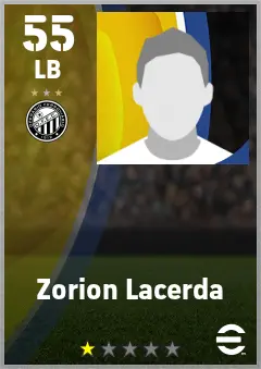 Zorion Lacerda eFootball 2026 player card — 55 OVR LB