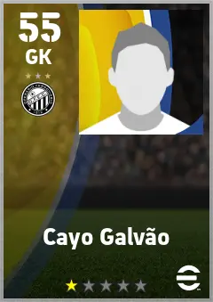 Cayo Galvao eFootball 2026 player card — 55 OVR GK