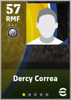 Dercy Correa eFootball 2026 player card — 57 OVR RMF