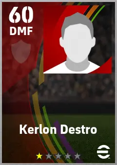 Kerlon Destro eFootball 2026 player card — 60 OVR DMF