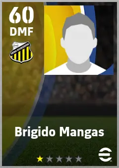 Brigido Mangas eFootball 2026 player card — 60 OVR DMF