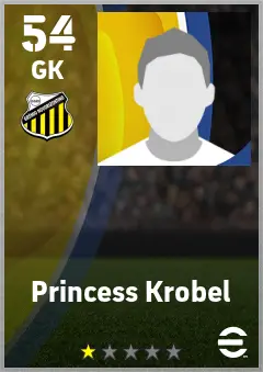 Princess Krobel eFootball 2026 player card — 54 OVR GK