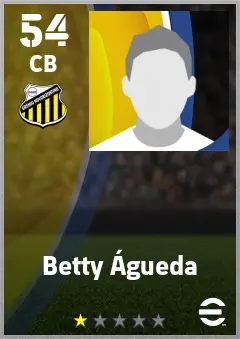 Betty Agueda eFootball 2026 player card — 54 OVR CB