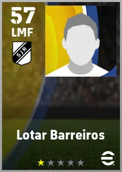 Lotar Barreiros eFootball 2026 player card — 57 OVR LMF