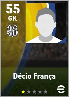 Decio Franca eFootball 2026 player card — 55 OVR GK
