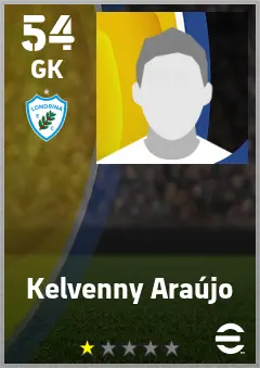 Kelvenny Araujo eFootball 2026 player card — 54 OVR GK