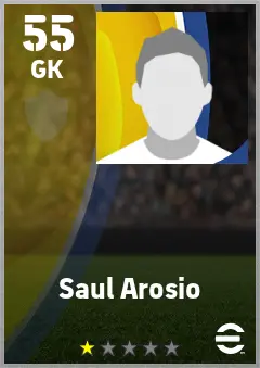 Saul Arosio eFootball 2026 player card — 55 OVR GK