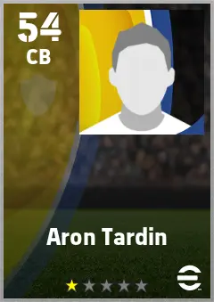 Aron Tardin eFootball 2026 player card — 54 OVR CB