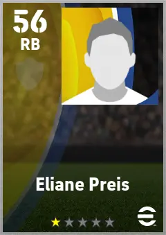 Eliane Preis eFootball 2026 player card — 56 OVR RB