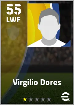 Virgilio Dores eFootball 2026 player card — 55 OVR LWF