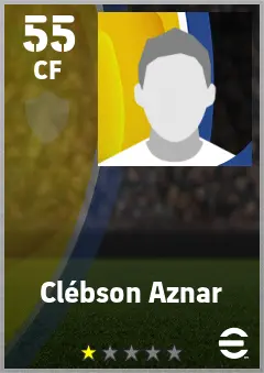 Clebson Aznar eFootball 2026 player card — 55 OVR CF