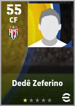 Dede Zeferino eFootball 2026 player card — 55 OVR CF