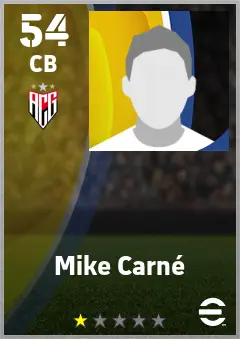Mike Carne eFootball 2026 player card — 54 OVR CB