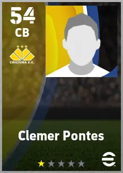 Clemer Pontes eFootball 2026 player card — 54 OVR CB