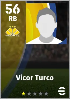 Vicor Turco eFootball 2026 player card — 56 OVR RB