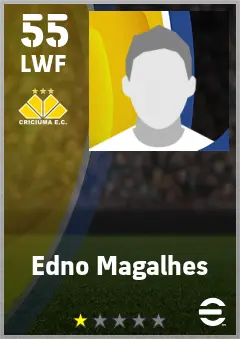 Edno Magalhes eFootball 2026 player card — 55 OVR LWF
