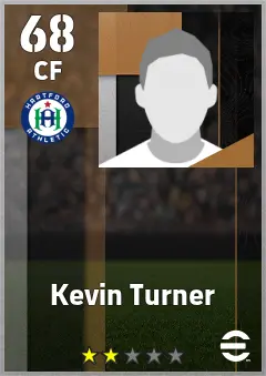 Kevin Turner eFootball 2026 player card — 68 OVR CF
