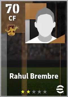 Rahul Brembre eFootball 2026 player card — 70 OVR CF