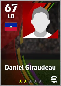 Daniel Giraudeau eFootball 2026 player card — 67 OVR LB