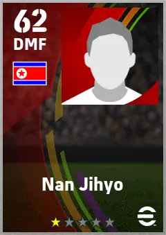 Nan Jihyo eFootball 2026 player card — 62 OVR DMF