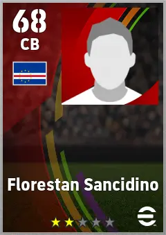 Florestan Sancidino eFootball 2026 player card — 68 OVR CB