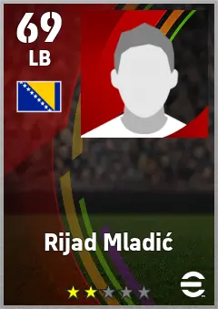 Rijad Mladic eFootball 2026 player card — 69 OVR LB