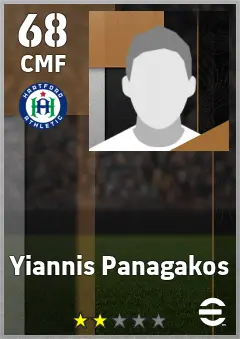 Yiannis Panagakos eFootball 2026 player card — 68 OVR CMF