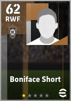 Kenneth Frazer eFootball 2026 player card — 62 OVR RWF