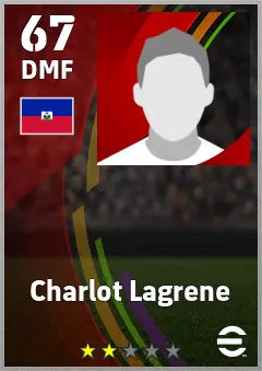 Charlot Lagrene eFootball 2026 player card — 67 OVR DMF