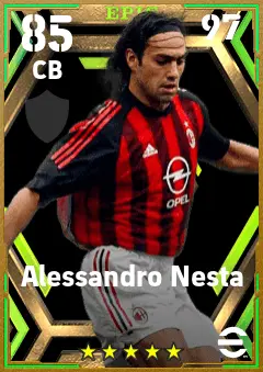 Alessandro Nesta eFootball 2026 player card — 85 OVR CB