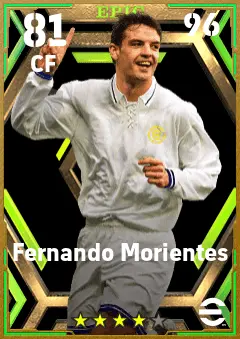 Fernando Morientes eFootball 2026 player card — 81 OVR CF