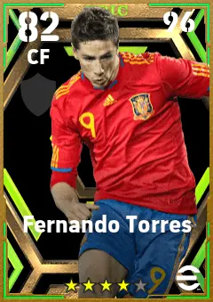Fernando Torres eFootball 2026 player card — 82 OVR CF