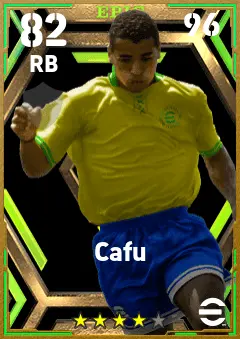 Cafu eFootball 2026 player card — 82 OVR RB