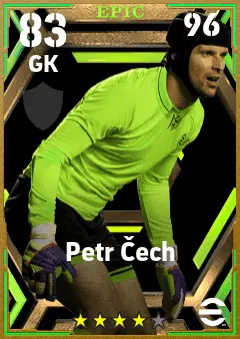 Petr Cech eFootball 2026 player card — 83 OVR GK
