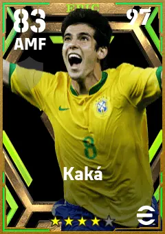 Kaka eFootball 2026 player card — 83 OVR AMF