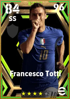 Francesco Totti eFootball 2026 player card — 84 OVR SS