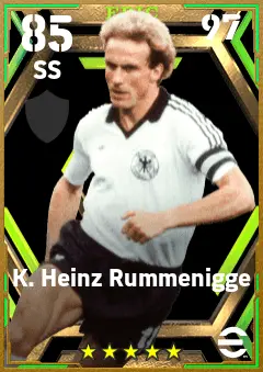 K. Heinz Rummenigge eFootball 2026 player card — 85 OVR SS