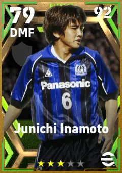 Junichi Inamoto eFootball 2026 player card — 79 OVR DMF