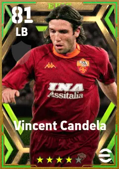 Vincent Candela eFootball 2026 player card — 81 OVR LB