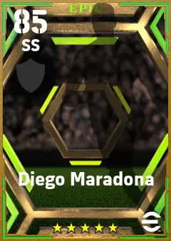 Diego Maradona eFootball 2026 player card — 85 OVR SS