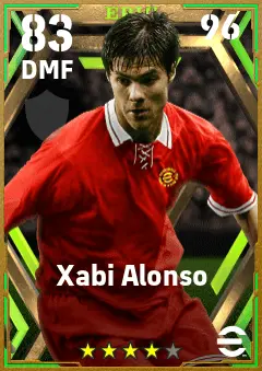 Xabi Alonso eFootball 2026 player card — 83 OVR DMF