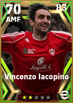 Vincenzo Iacopino eFootball 2026 player card — 70 OVR AMF